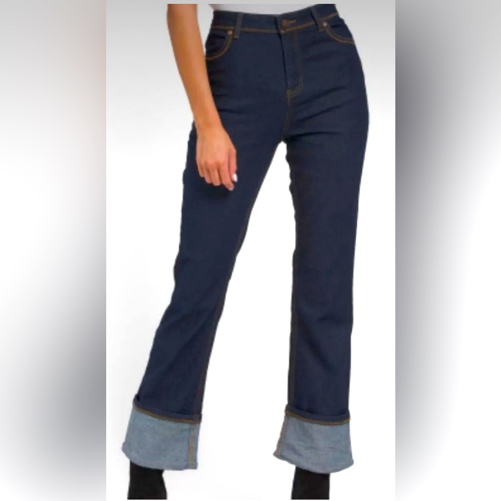 NWOT- House of Harlow 1960 High Waist Cuff Hem Jeans- Size 8